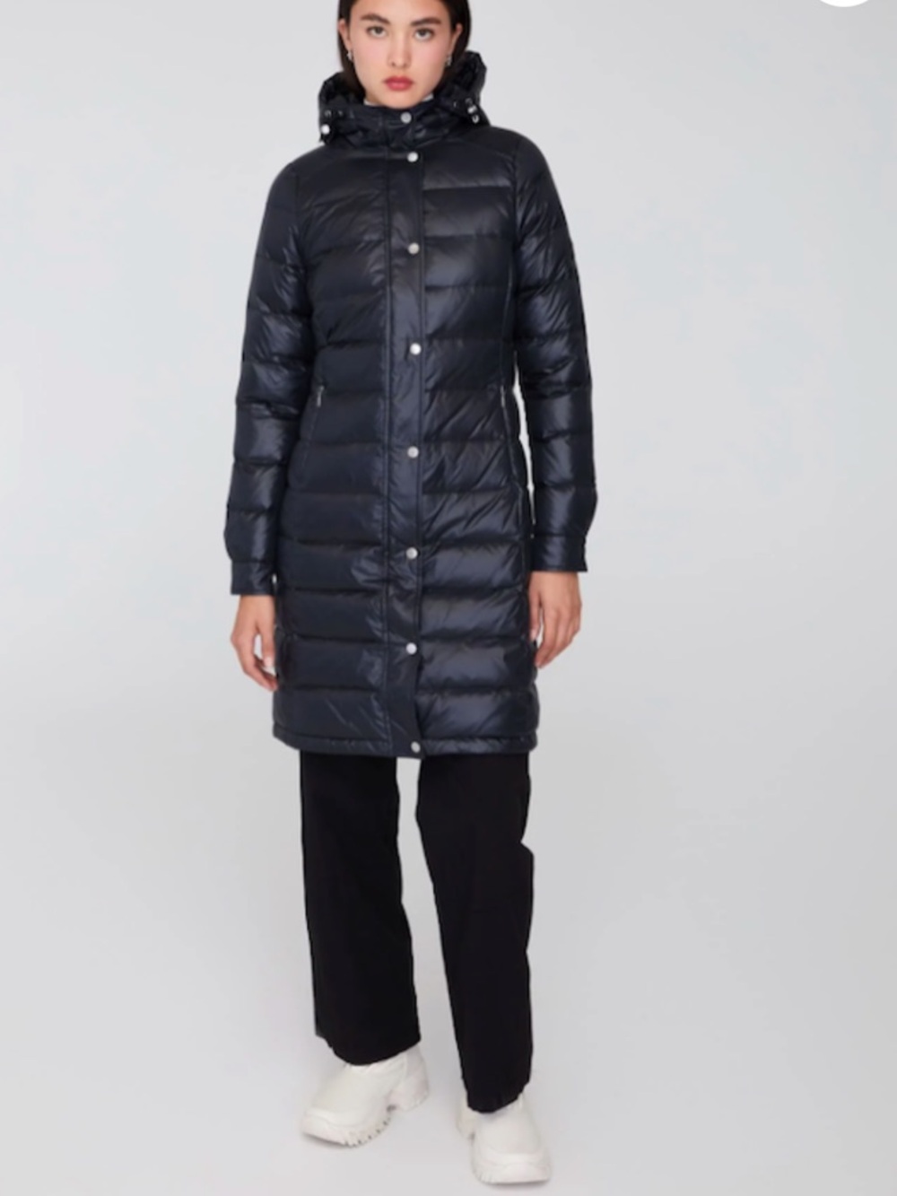 QUARTZ CO ETHICALLY SOURCED GLOSSY DOROTHY LONG PUFFER